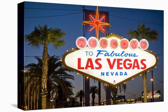 Las Vegas Sign at Night, Nevada, United States of America, North America-Ben Pipe-Premier Image Canvas