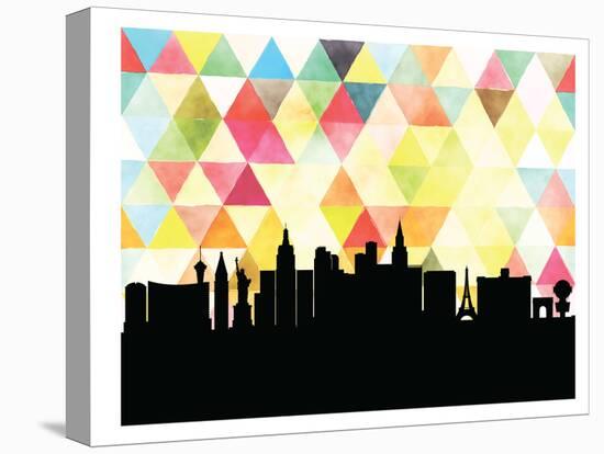 Las Vegas Triangle-Paperfinch 0-Stretched Canvas