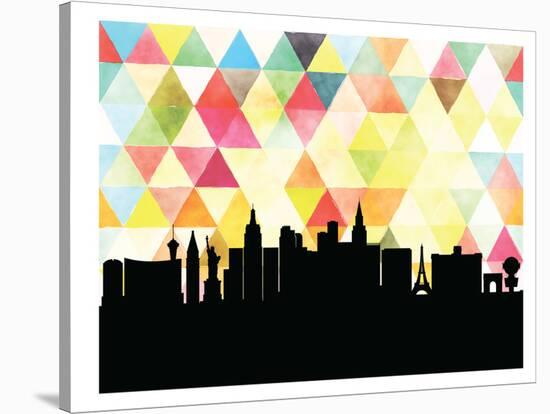 Las Vegas Triangle-Paperfinch 0-Stretched Canvas