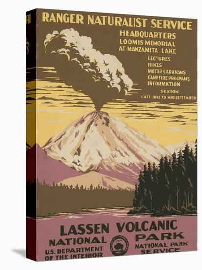 Lassen Volcanic National Park, c.1938-null-Stretched Canvas