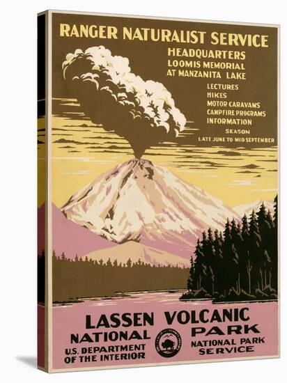 Lassen Volcanic National Park, ca. 1938-Ranger Naturalist Service-Stretched Canvas