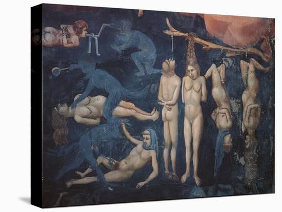 Last Judgment, Detail, Torment-Giotto di Bondone-Stretched Canvas