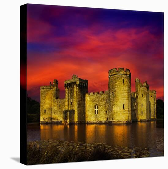 Last Light at Bodiam-Adrian Campfield-Premier Image Canvas