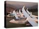 Last Light on Gliders at Fai World Sailplane Grand Prix, Vitacura Airfield, Santiago, Chile-David Wall-Premier Image Canvas