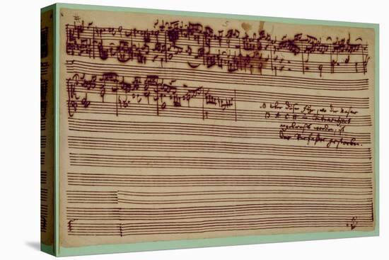 Last Page of the Art of Fugue, 1740S-Johann Sebastian Bach-Premier Image Canvas