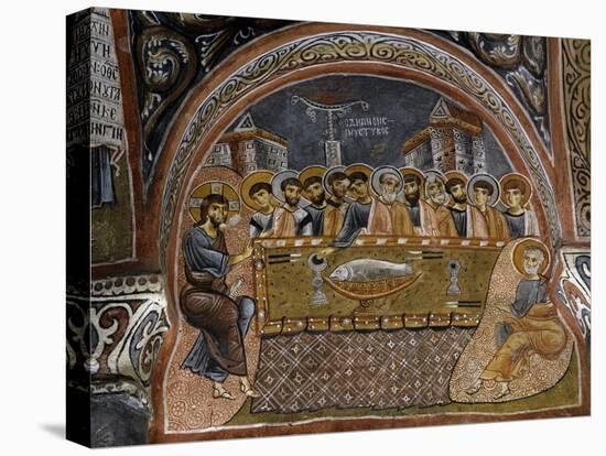 Last Supper, Byzantine Fresco-null-Premier Image Canvas