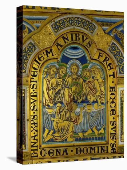 Last Supper, from the Verdun Altar, Enamel in Champleve Technique on Gilded Copper, Begun 1181-Nicholas of Verdun-Premier Image Canvas