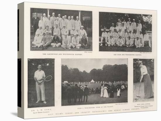 Last Week's Tennis and Croquet Tournaments and Public School Cricket-null-Premier Image Canvas