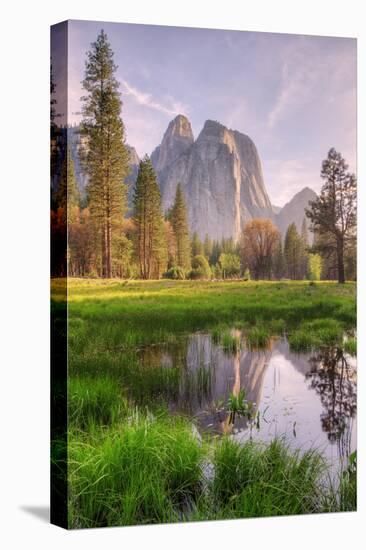 Late Afternoon at Cathedral Rocks, Yosemite Valley-Vincent James-Premier Image Canvas