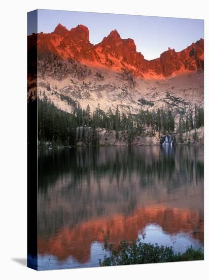 Late Afternoon Light on Sawtooth Mountains, Sawtooth National Recreation Area, Idaho, USA-Janis Miglavs-Premier Image Canvas