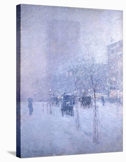 Late Afternoon, New York, Winter, 1900-Childe Hassam-Stretched Canvas