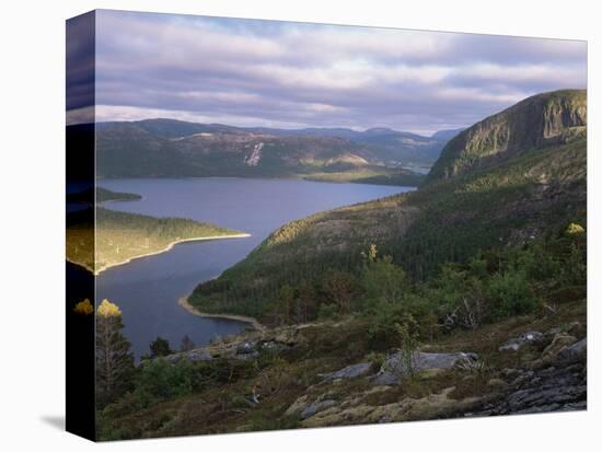 Late Evening Light Over Norwegian Fjord, Lausvnes, Nord-Trondelag, Norway, Europe-Pete Cairns-Premier Image Canvas