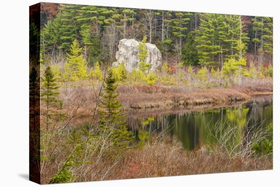 Late Fall. Round Pond, Barrington, New Hampshire-Jerry and Marcy Monkman-Premier Image Canvas