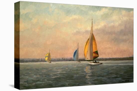 Late Finish - Featuring Dragons on the Medway-Vic Trevett-Premier Image Canvas