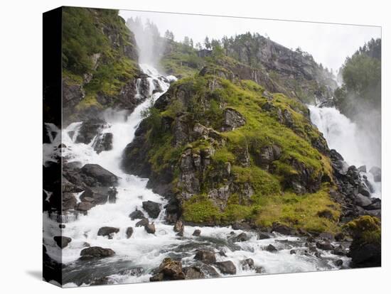 Latefoss Waterfalls, Odda, Hordaland, Norway, Scandinavia, Europe-Marco Cristofori-Premier Image Canvas