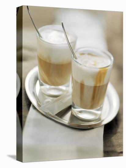 Latte Macchiato on a Tray-null-Premier Image Canvas