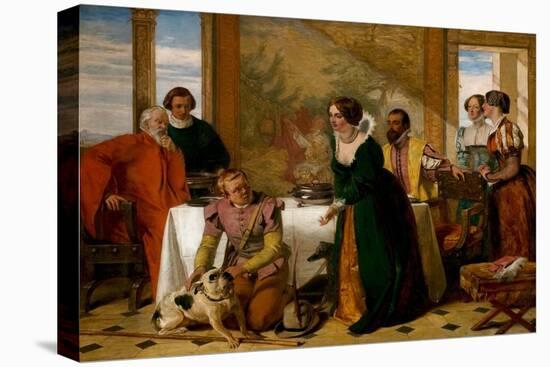 Launce's Substitute for Proteus' Dog, 1849 (Oil on Canvas)-Augustus Leopold Egg-Premier Image Canvas