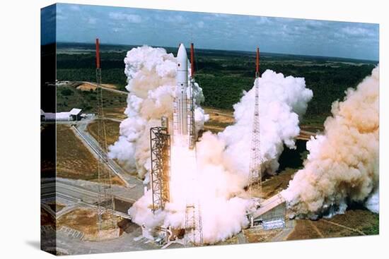 Launching of Of the Second Ariane-5, Kourou, French Guiana on 30 October 1997-null-Stretched Canvas