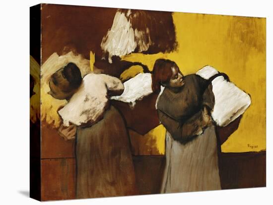 Laundresses; Blanchisseuses, C.1876-Edgar Degas-Premier Image Canvas