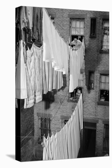 Laundry Drying on Lines-Philip Gendreau-Premier Image Canvas