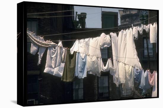 Laundry on Line in Slum Area in New York City-Vernon Merritt III-Premier Image Canvas