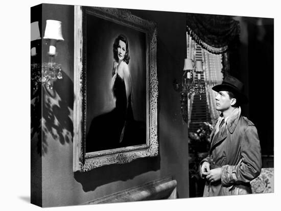 LAURA, 1944 directed by OTTO PREMINGER Dana Andrews (b/w photo)-null-Stretched Canvas