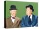 Laurel and Hardy (From Left: Stan Laurel, Oliver Hardy), CA Early 1940s-null-Stretched Canvas