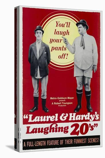 Laurel and Hardy's Laughing 20'S-null-Stretched Canvas