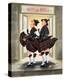 Laurel & Hardy Flying Skirts-Renate Holzner-Stretched Canvas