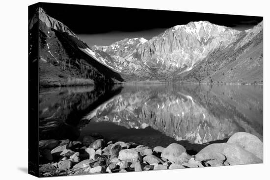 Laurel Mountain Reflections BW-Douglas Taylor-Stretched Canvas