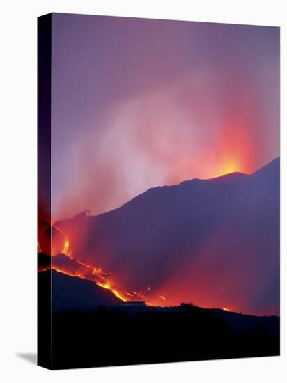 Lava Flow from the Piano Del Lago Cone, Mount Etna During the 2001 Eruptions, Sicily, Italy-Robert Francis-Premier Image Canvas