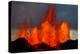 Lava Fountains at the Holuhraun Fissure Eruption Near Bardarbunga Volcano, Iceland-null-Stretched Canvas