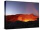 Lava Lake Illuminating Walls of Pit Crater at Night, Erta Ale Volcano, Danakil Depression, Ethiopia-Stocktrek Images-Premier Image Canvas