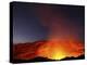 Lava Lake Illuminating Walls of Pit Crater at Night, Erta Ale Volcano, Danakil Depression, Ethiopia-Stocktrek Images-Premier Image Canvas