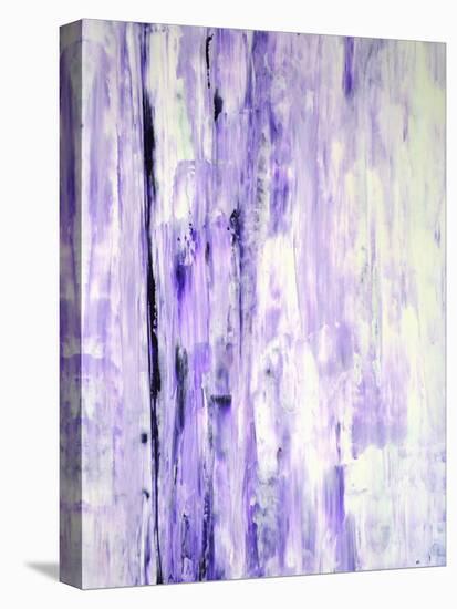 Lavender Abstract Art Painting-T30Gallery-Stretched Canvas