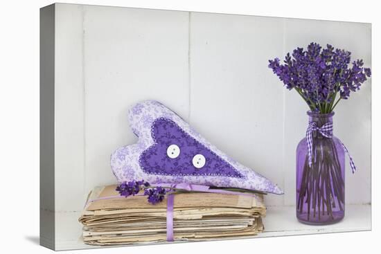 Lavender, Blossoms, Vase, Letters, Heart-Andrea Haase-Premier Image Canvas