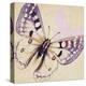 Lavender Butterfly on Cream-Patricia Pinto-Stretched Canvas