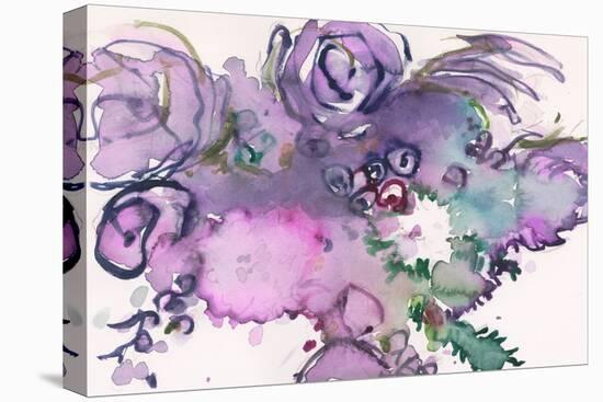 Lavender Floral Splendor II-Samuel Dixon-Stretched Canvas