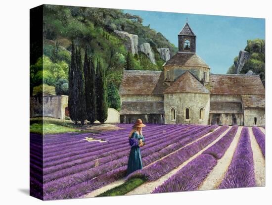 Lavender Picker, Abbaye Senanque, Provence-Trevor Neal-Premier Image Canvas
