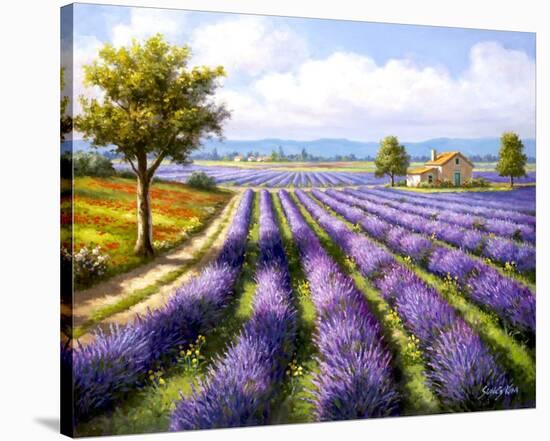 Lavender Rows-Sung Kim-Stretched Canvas