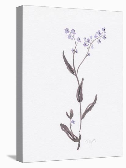 Lavender Wildflowers I-Beverly Dyer-Stretched Canvas
