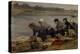 Laveuses au Bord de la Toucques,c.1885-90-Eugène Boudin-Premier Image Canvas