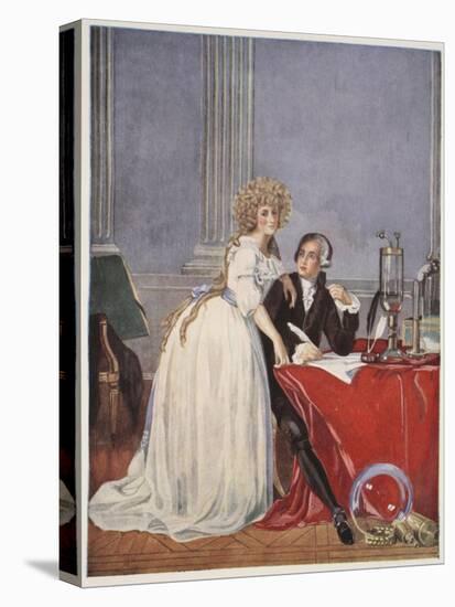 Lavoisier and His Wife, Copy by Boris Mestchersky-Jacques-Louis David-Premier Image Canvas