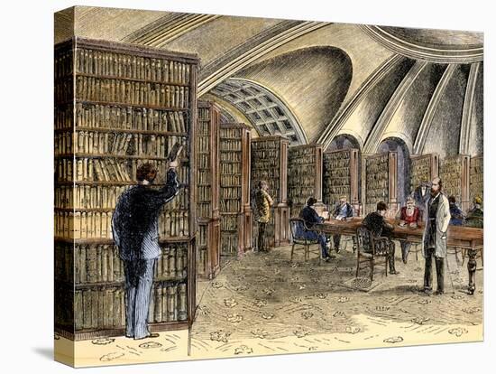 Law Library Within the Old Library of Congress, 1870s-null-Premier Image Canvas