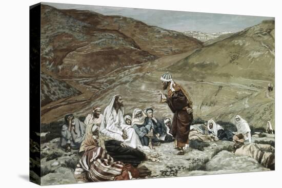Lawyer Standing Up and Tempting Jesus-James Tissot-Premier Image Canvas