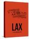 LAX Los Angeles Airport Orange-NaxArt-Stretched Canvas