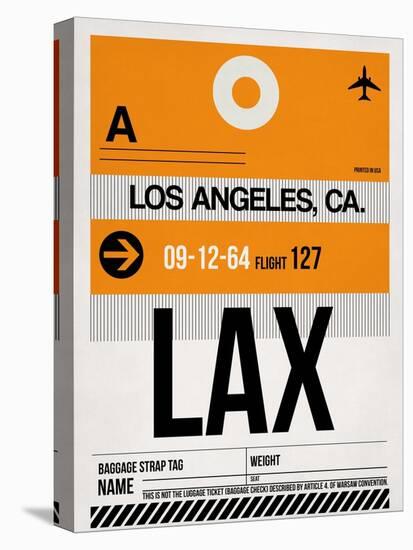 LAX Los Angeles Luggage Tag 2-NaxArt-Stretched Canvas