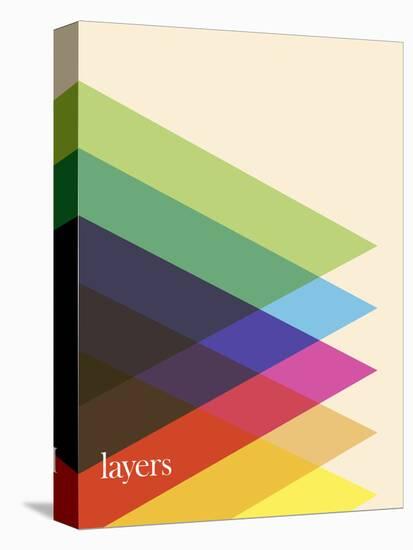 Layers-Simon C^ Page-Stretched Canvas