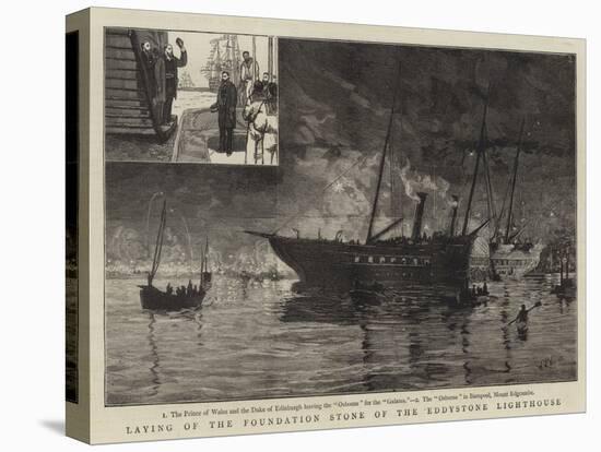 Laying of the Foundation Stone of the Eddystone Lighthouse-William Lionel Wyllie-Premier Image Canvas