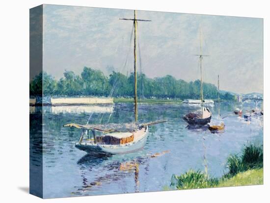 Le bassin d'Argenteuil. 1882-Gustave Caillebotte-Premier Image Canvas